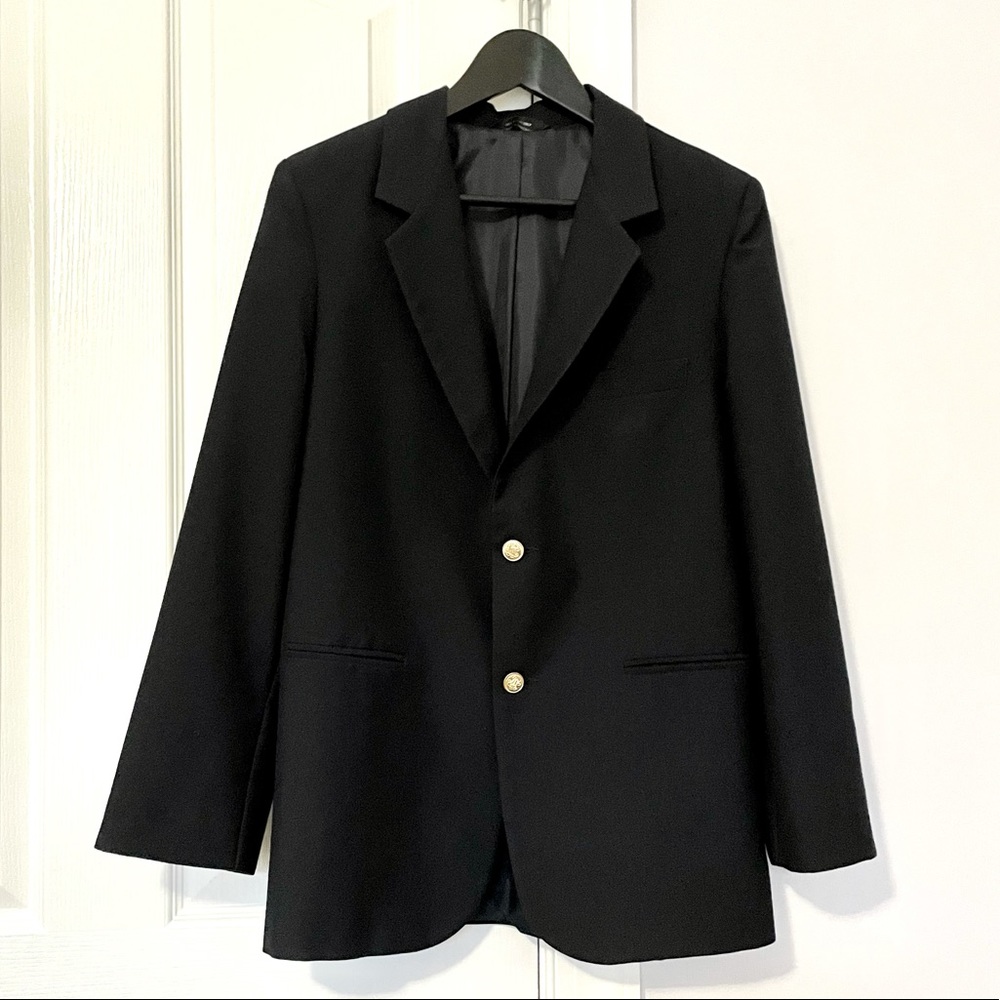 Young men’s Navy blazer with gold buttons. Used on couple of occasions.